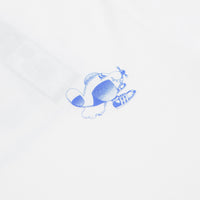 Adidas Dog Plane T-Shirt in White and Lucid Blue thumbnail