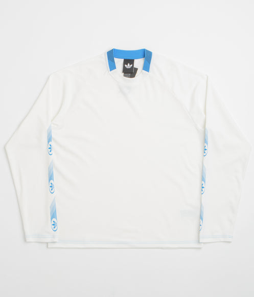 Adidas Formula Long Sleeve T-Shirt - White / Core White / Lucid Ray Blue
