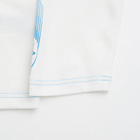 Adidas Formula Long Sleeve T-Shirt in White and Core White / Lucid Ray Blue thumbnail