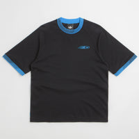 Adidas Formula T-Shirt in Black and Black / Lucid Ray Blue thumbnail