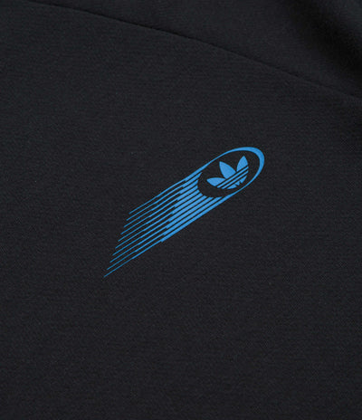 Adidas Formula T-Shirt in Black and Black / Lucid Ray Blue