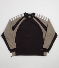 Adidas FS+ Crewneck Sweatshirt in Black and Khaki Six