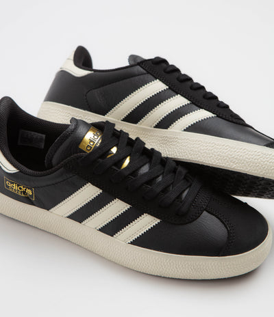 Adidas Gazelle ADV Shoes - Core Black / Cream White / Gold Metallic