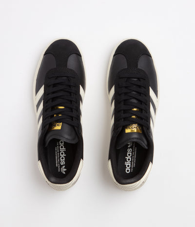 Adidas Gazelle ADV Shoes - Core Black / Cream White / Gold Metallic