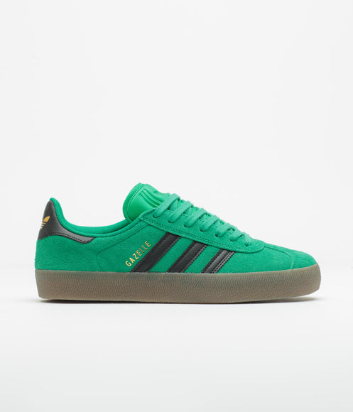 adidas gazelle silver green womens Adidas Gazelle ADV Shoes - Court Green / Core Black / Gum5