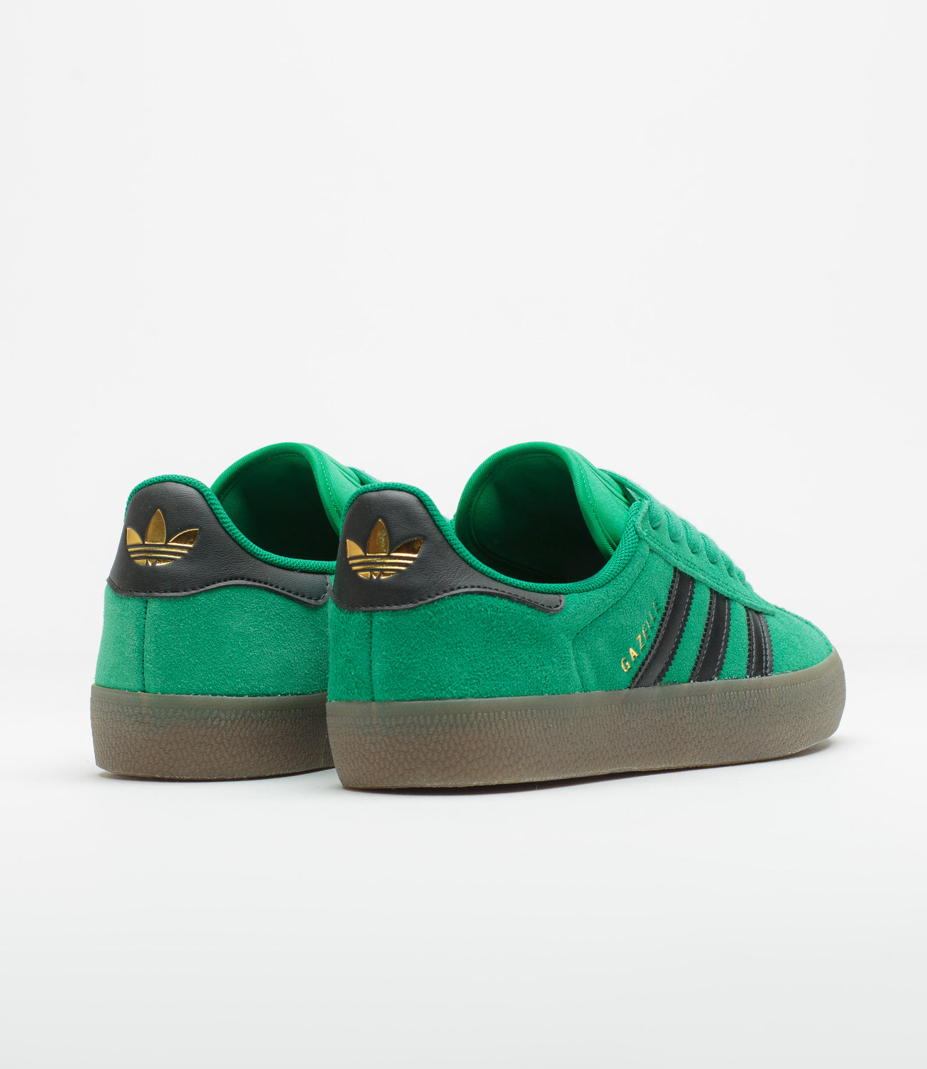 Adidas Gazelle ADV Shoes - Court Green / Core Black / Gum5