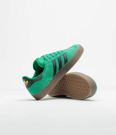Adidas Gazelle ADV Shoes in Court Green and Core Black / Gum5
