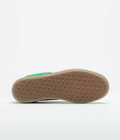 Adidas Gazelle ADV Shoes in Court Green and Core Black / Gum5