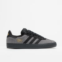 Adidas Gazelle ADV Shoes - Grey Six / Core Black / Gold Metallic thumbnail