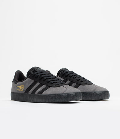 Adidas Gazelle ADV Shoes - Grey Six / Core Black / Gold Metallic
