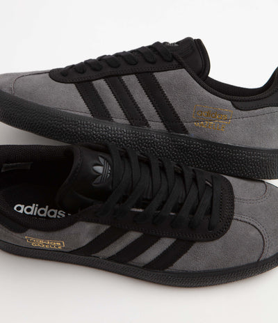 Adidas Gazelle ADV Shoes - Grey Six / Core Black / Gold Metallic