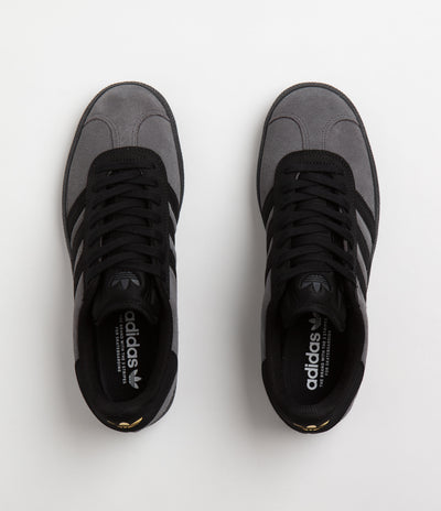 Adidas Gazelle ADV Shoes - Grey Six / Core Black / Gold Metallic