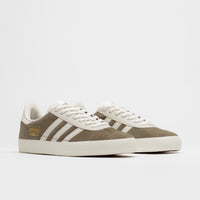 Adidas Gazelle ADV Shoes - Olive Strata / Chalk White / Gold Metallic thumbnail