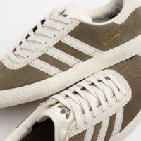Adidas Gazelle ADV Shoes - Olive Strata / Chalk White / Gold Metallic thumbnail