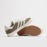 Adidas Gazelle ADV Shoes - Olive Strata / Chalk White / Gold Metallic thumbnail