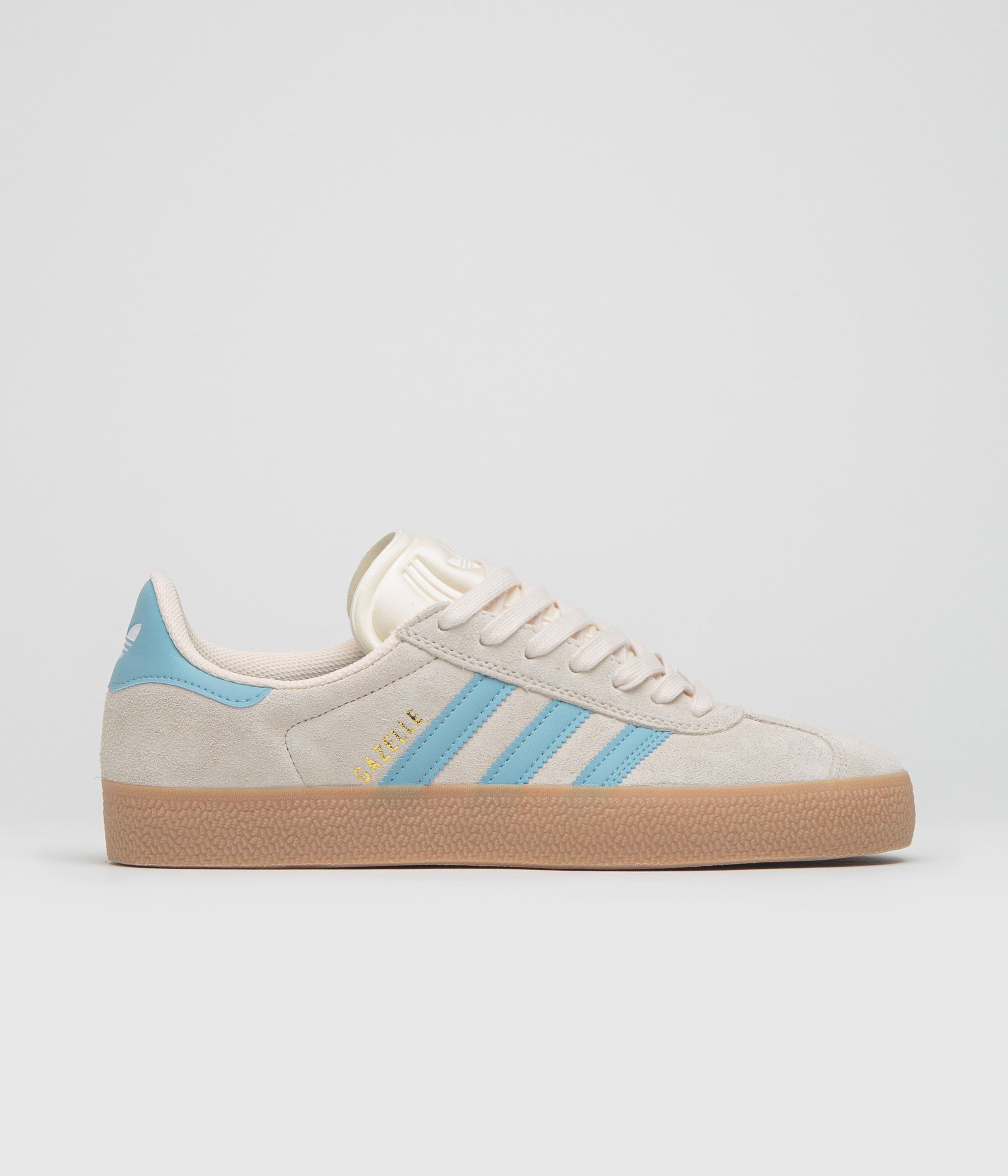 Adidas Gazelle ADV Shoes in Wonder White and Preloved Blue / Gum4