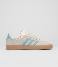 Adidas Gazelle ADV Shoes in Wonder White and Preloved Blue / Gum4