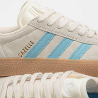 Adidas Gazelle ADV Shoes - Wonder White / Preloved Blue / Gum4 thumbnail