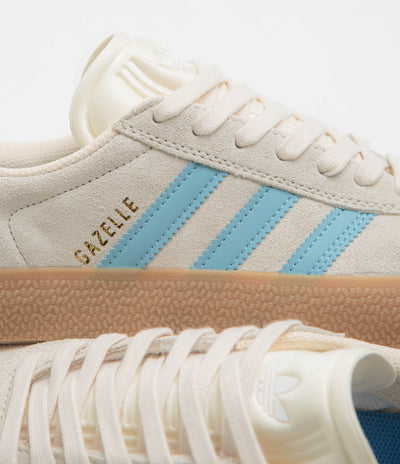 Adidas Gazelle ADV Shoes - Wonder White / Preloved Blue / Gum4