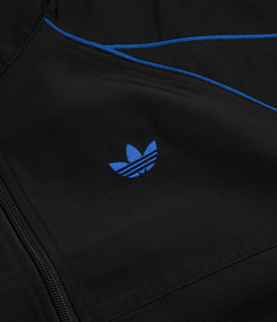 Adidas Gazelle Premiere Track Jacket in Black and White / Team Royal Blue