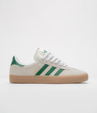 Adidas Gazelle Shoes in Crystal White and Crystal White / Gum4