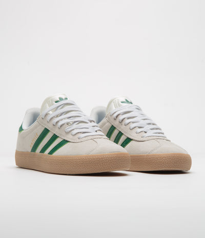 Adidas Gazelle Shoes - Crystal White / Crystal White / Gum4