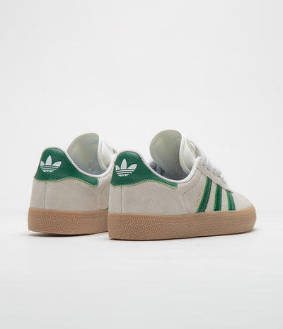 Adidas Gazelle Shoes - Crystal White / Crystal White / Gum4