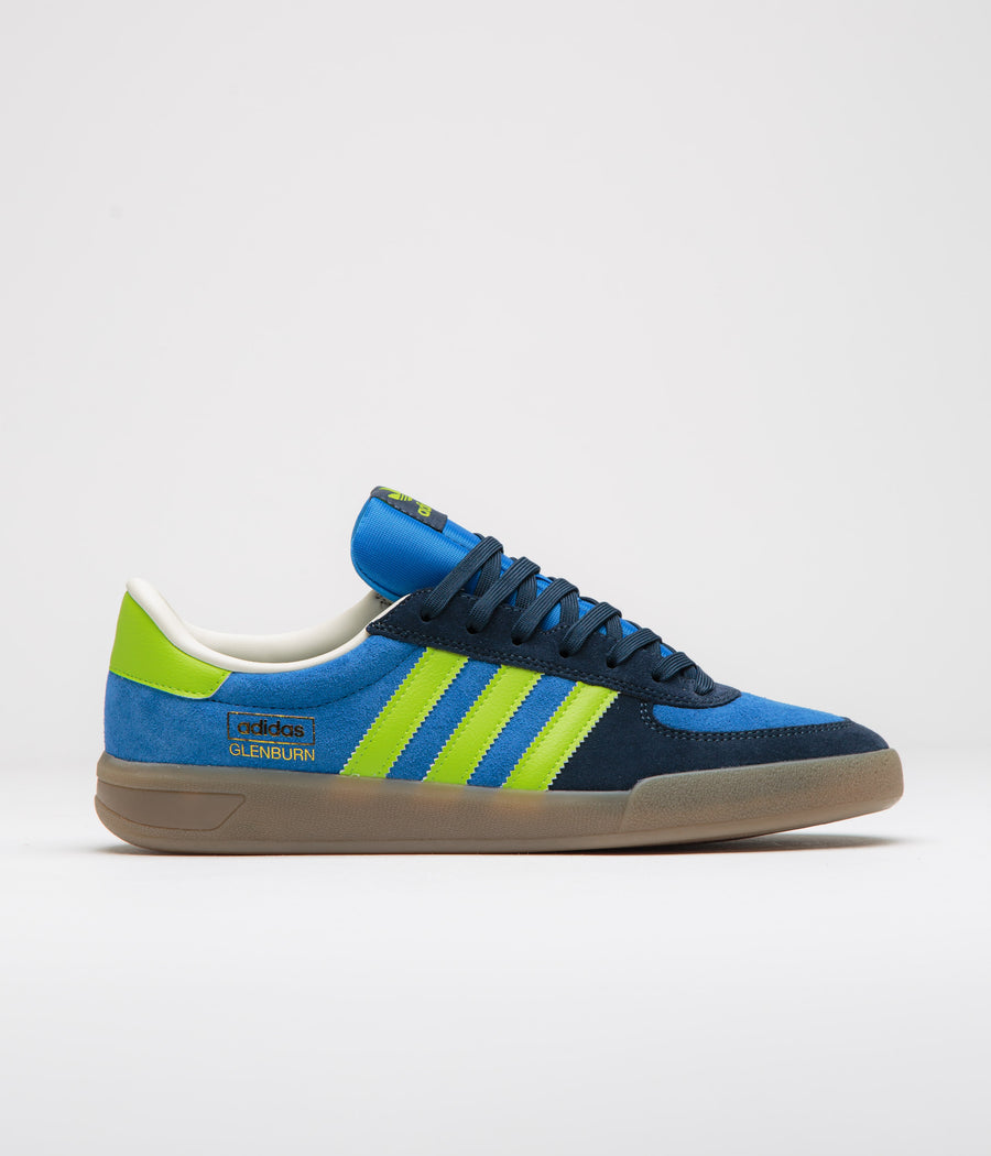 Adidas Glenburn Shoes - Bright Royal / Semi Solar Slime / Collegiate Navy