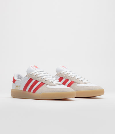 Adidas Glenburn Shoes - FTWR White / Better Scarlet / Gum 3
