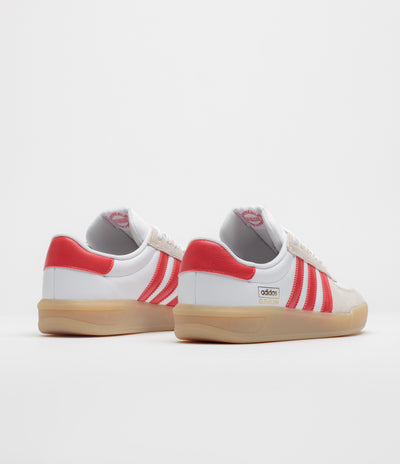 Adidas Glenburn Shoes - FTWR White / Better Scarlet / Gum 3