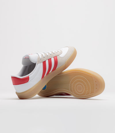 Adidas Glenburn Shoes - FTWR White / Better Scarlet / Gum 3
