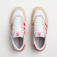 Adidas Glenburn Shoes - FTWR White / Better Scarlet / Gum 3 thumbnail