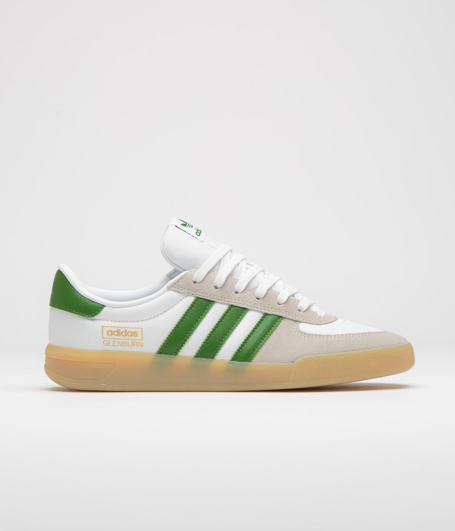 Adidas Glenburn Shoes - FTWR White / Crew Green / Gum3