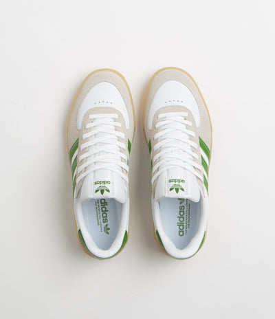 Adidas Glenburn Shoes - FTWR White / Crew Green / Gum3