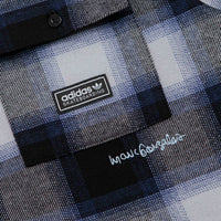 Adidas Gonz Flannel Shirt - Black / Muted Purple / Halo Silver thumbnail