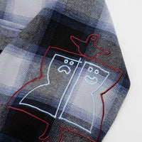 Adidas Gonz Flannel Shirt - Black / Muted Purple / Halo Silver thumbnail