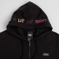 Adidas Gonz Graphic Full Zip Hoodie - Black thumbnail