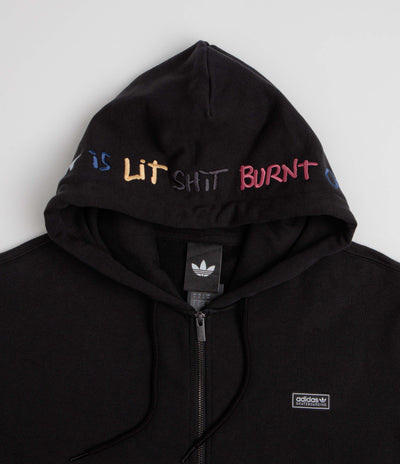 Adidas Gonz Graphic Full Zip Hoodie - Black