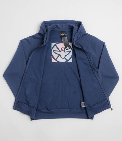 Adidas Gonz Graphic Full Zip Hoodie - Muted Purple