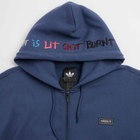 Adidas Gonz Graphic Full Zip Hoodie - Muted Purple thumbnail
