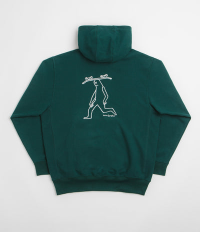 Adidas Gonz Head Hoodie in Aurora Ivy and Black