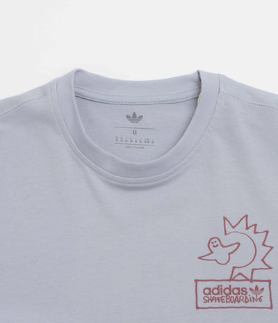 Adidas Gonz NA T-Shirt - Halo Silver / Shadow Red