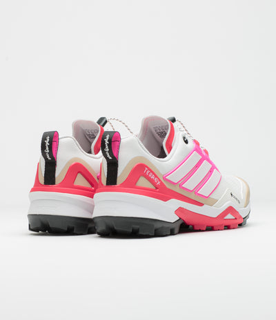 Adidas Gonz x Terrex Skychaser Shmoofoil Gore-Tex Shoes in Bliss Pink and FTWR White / Lucid Pink