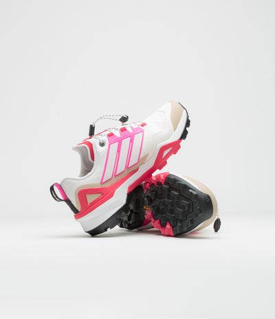 Adidas Gonz x Terrex Skychaser Shmoofoil Gore-Tex Shoes in Bliss Pink and FTWR White / Lucid Pink
