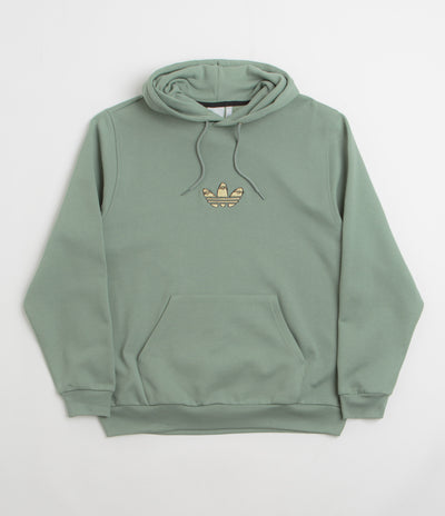 Adidas Henry Jones Deckfoil Hoodie in Silver Green