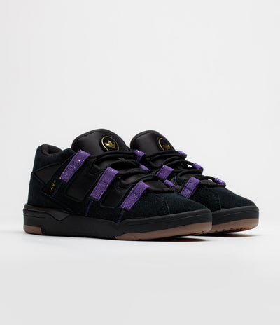 Adidas Kader Shoes - Core Black / Collegiate Purple / Gold Metallic