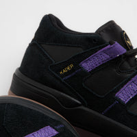 Adidas Kader Shoes - Core Black / Collegiate Purple / Gold Metallic thumbnail