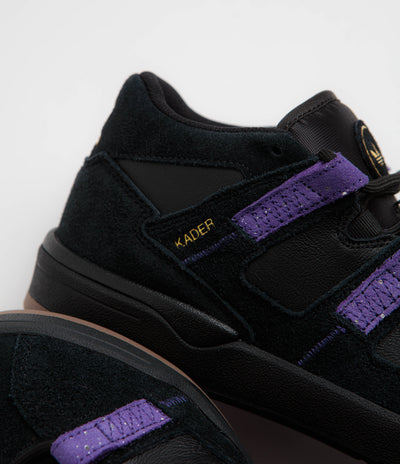 Adidas Kader Shoes - Core Black / Collegiate Purple / Gold Metallic