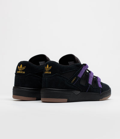 Adidas Kader Shoes - Core Black / Collegiate Purple / Gold Metallic