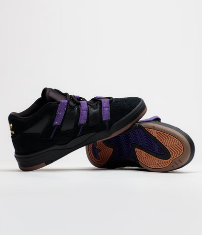 Adidas Kader Shoes - Core Black / Collegiate Purple / Gold Metallic